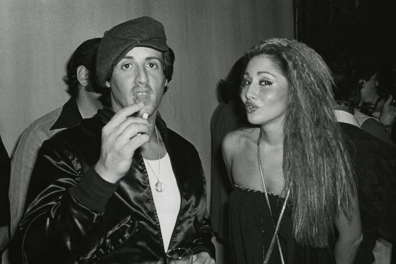 Sylvester Stallone and Sheryl Slocum at Studio 54...