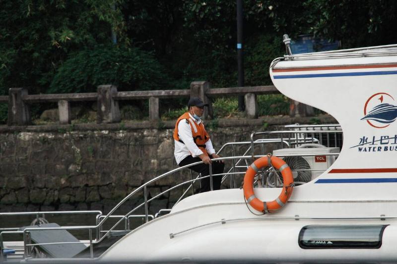 A Cruise Ship at The West Lake Scenic Area in Hangzhou