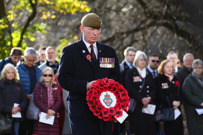 Armistice Day Observed At Edinburgh Garden of Remembrance