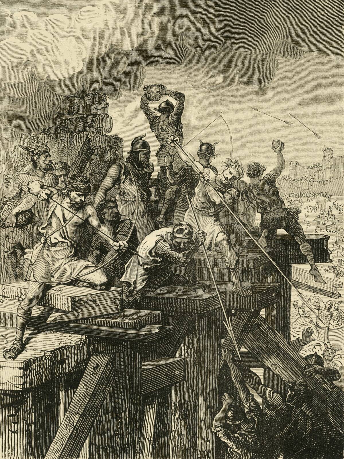 Incident In The Siege Of Paris: Defending The Bridge And Tower