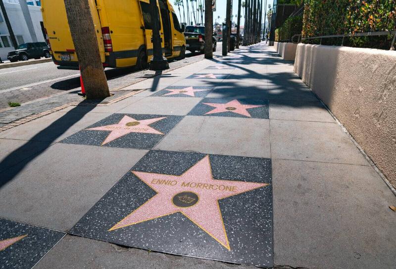 Some stars on the Hollywood Walk of Fame