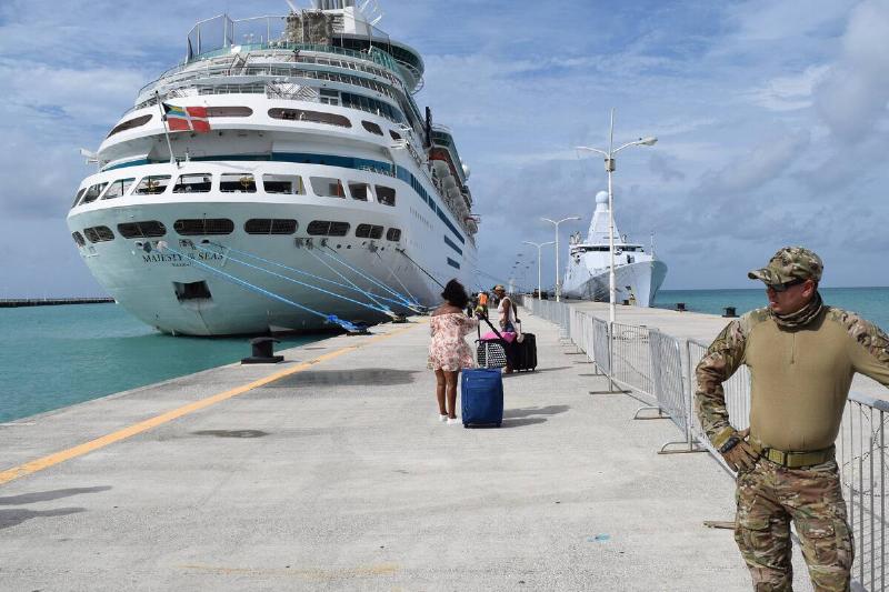 They booked a 5-day pleasure cruise, but wound up on a 2-week hurricane relief mission