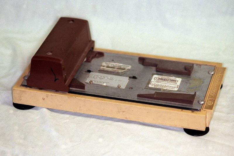 story is about 'future artifacts', all at Al's Collectables & Antiques, 1438 S. Broadway, Denver credit card imprinter