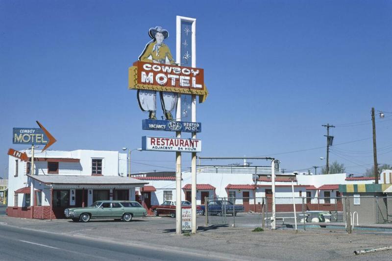 1970s United States - Cowboy Motel, Amarillo, Texas 1977