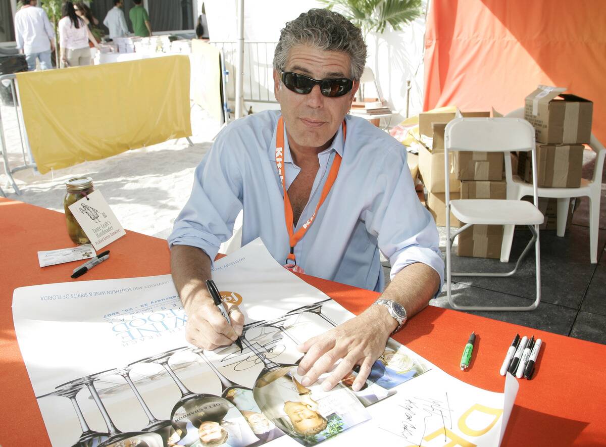 6th Annual Food Network Wine & Food Festival - Anthony Bourdain Book Signing