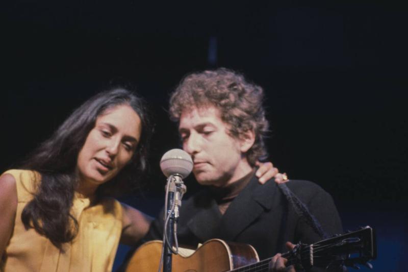 Baez And Dylan At Newport