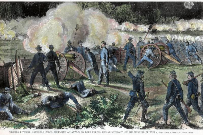 Battle of Cold Harbor, Virginia, American Civil War, 3 June 1864.