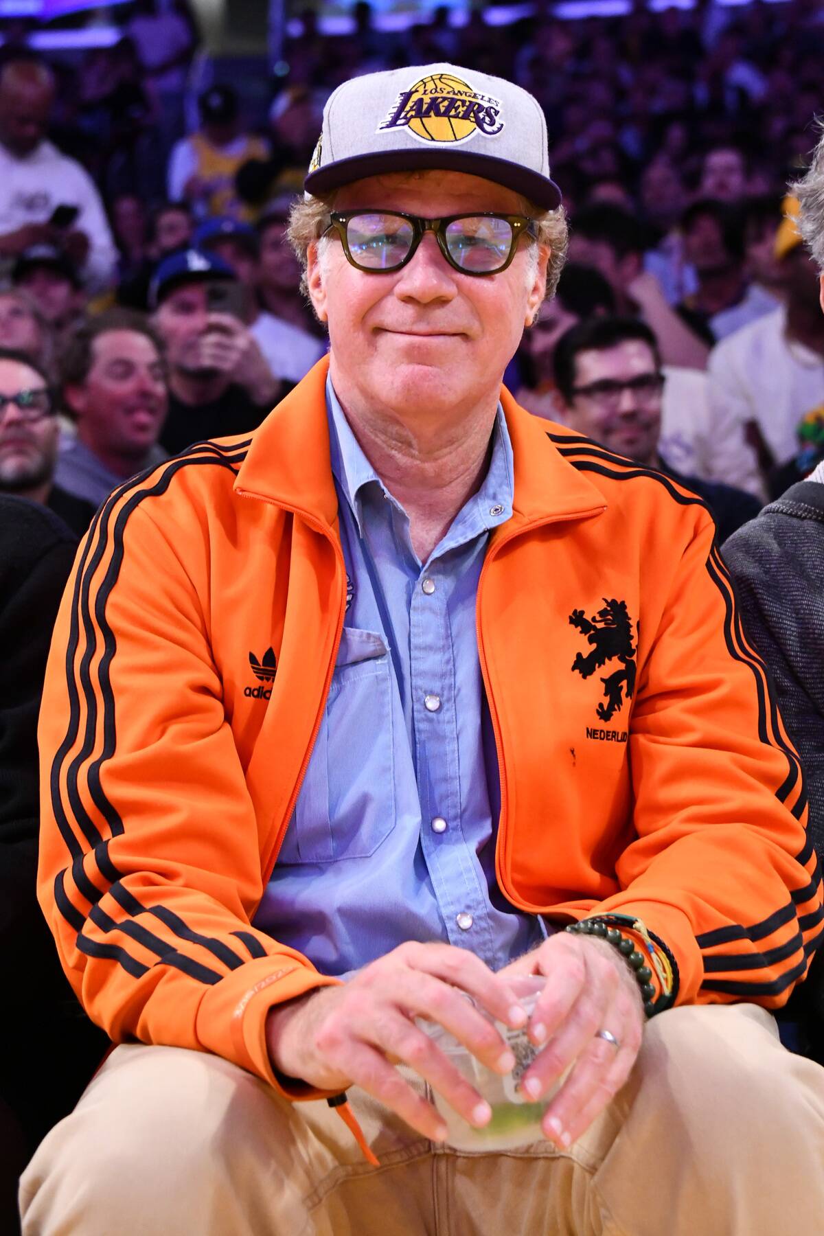 Celebrities At The Los Angeles Lakers Game