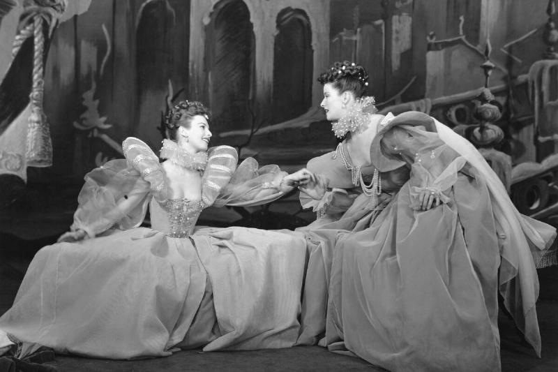 Cloris Leachman and Katharine Hepburn in Play As You Like It