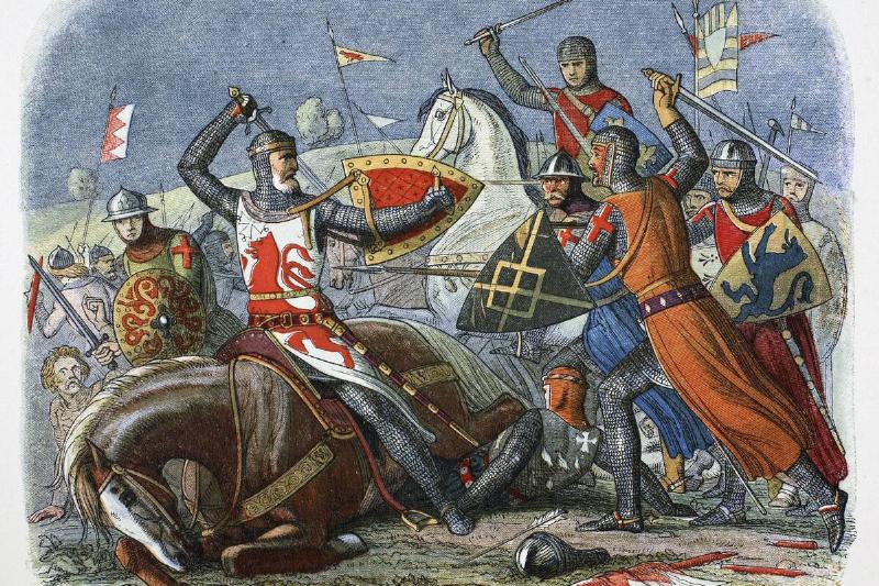 Death Of Simon De Montfort Battle Of Evesham Worcestershire 1265 (1864)