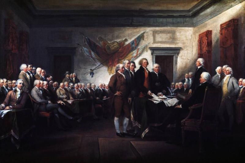 Declaration of Independence, 4 July, 1776 by John Trumbull