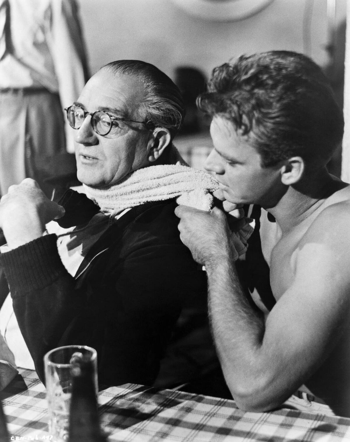 Director Fritz Lang Instructing Keith Andes