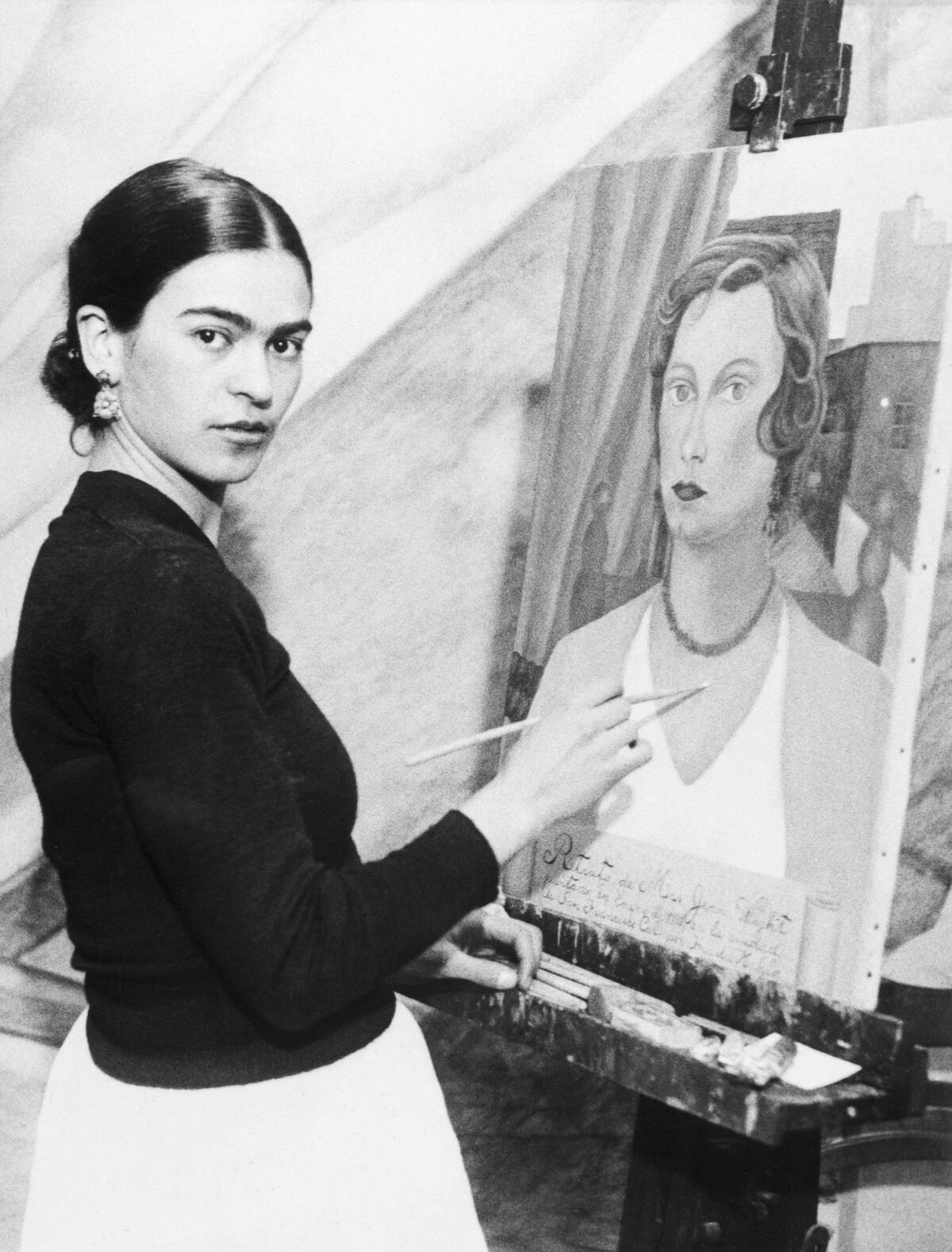 Frida Kahlo painting