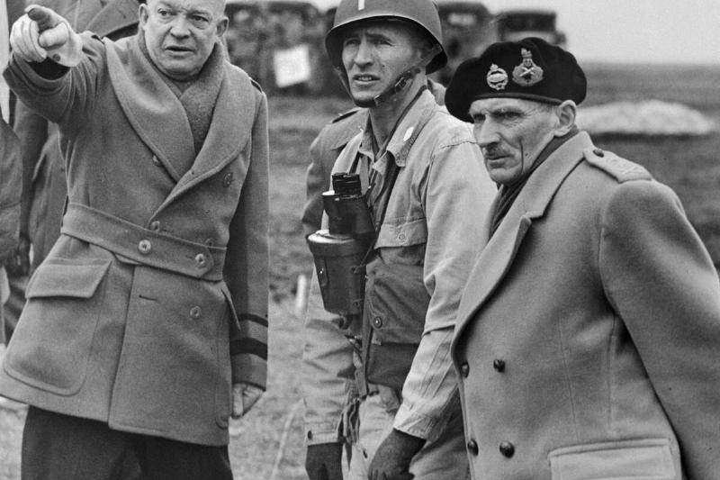 General Eisenhower Conferring with Bernard Montgomery