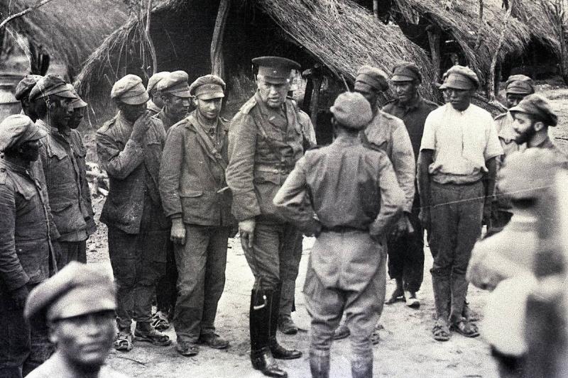 General Kundt Inspects Bolivian Soldiers During Chaco War