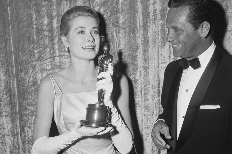 Grace Kelly Receiving Her Academy Award