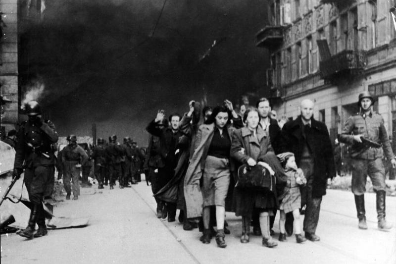 Jews Captured By Nazi Troops In Warsaw