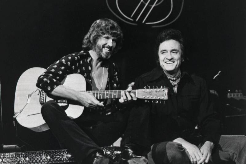 Kris Kristofferson and Johnny Cash
