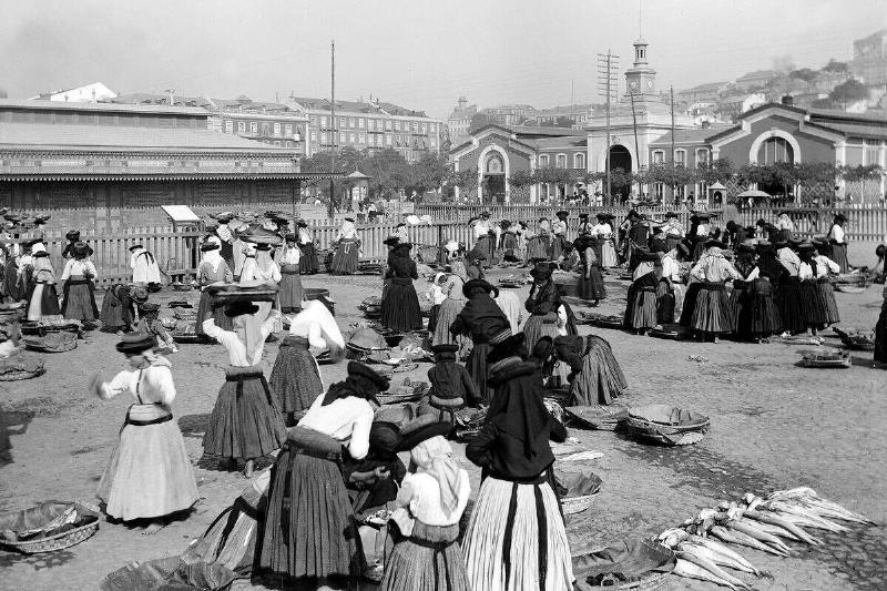 Lisbon (Portugal). The fish market.