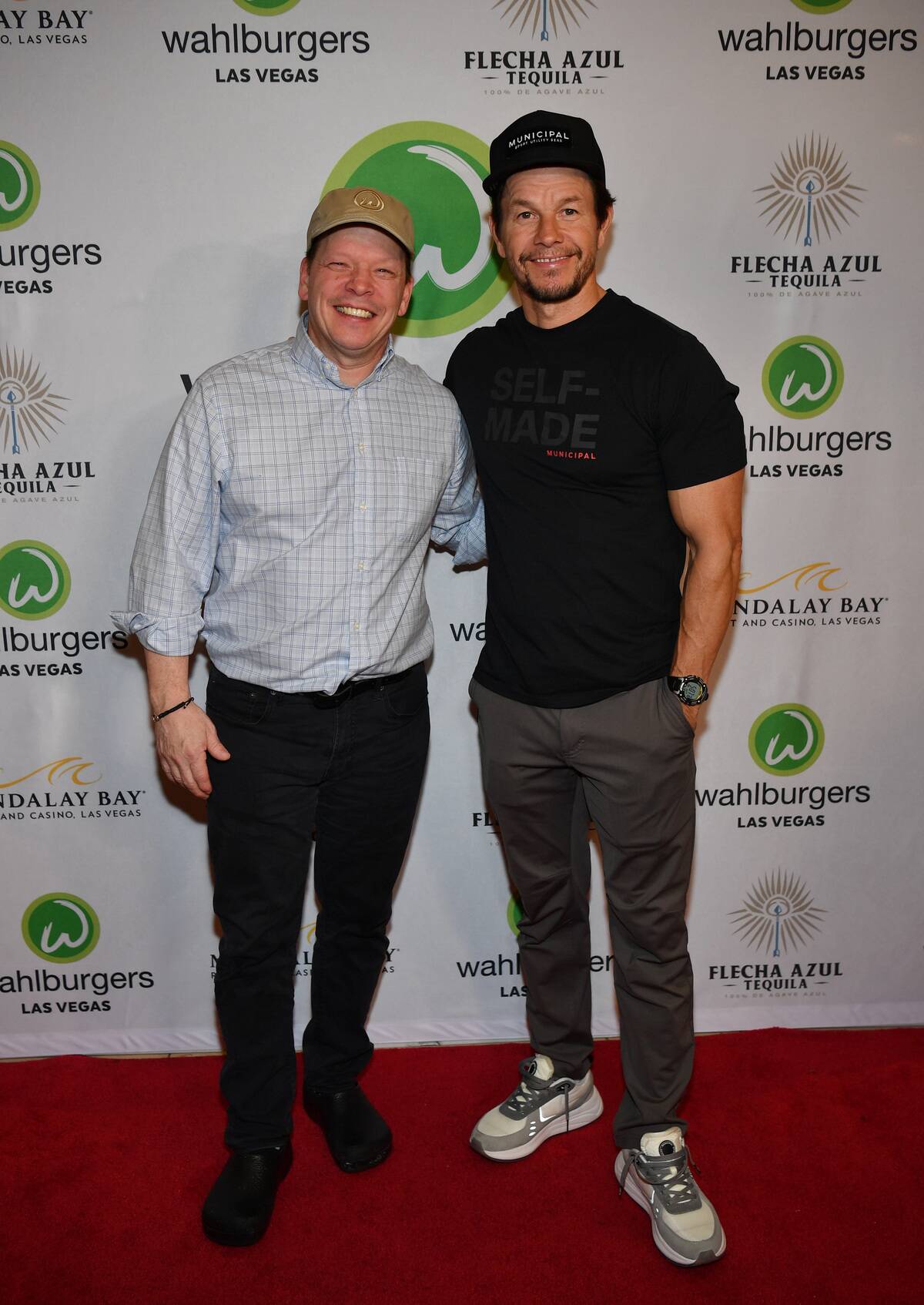 Mark Wahlberg And His Brother, Paul Wahlberg, Presented With Keys To The Las Vegas Strip For Grand Opening Of Wahlburgers At Mandalay Bay Resort And Casino