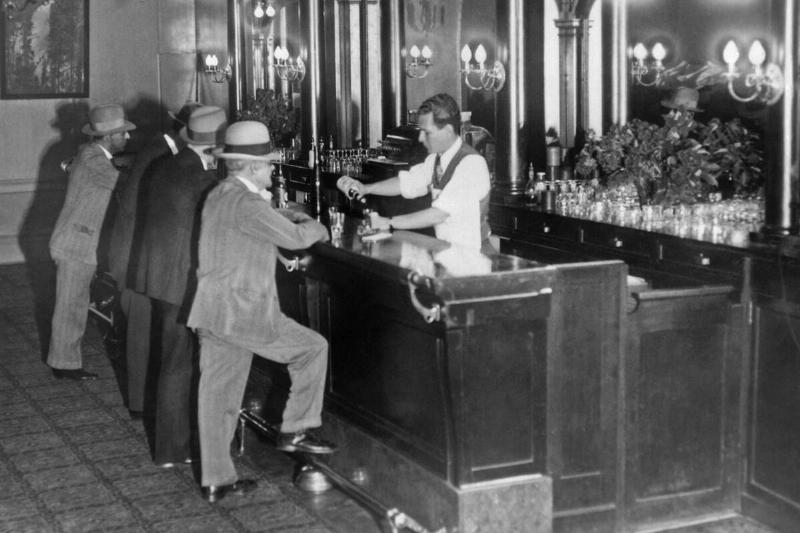 Patrons At A Speakeasy
