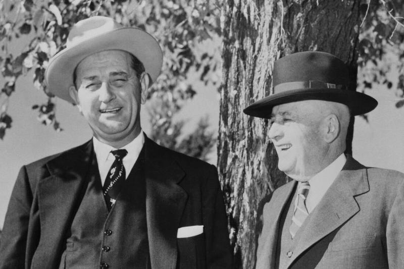 Portrait of Lyndon Johnson with Sam Rayburn