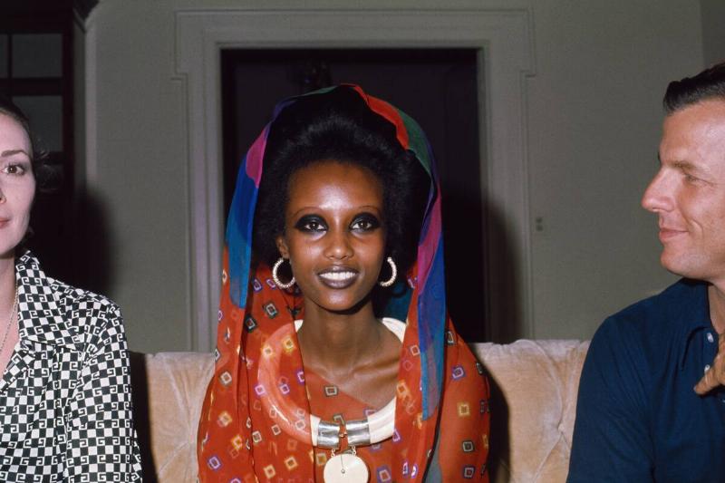 Portrait of Model Iman