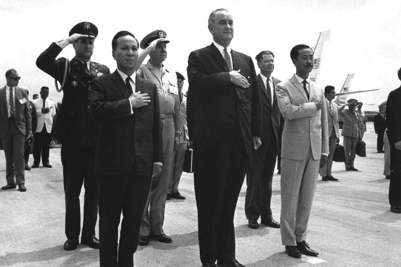 President Johnson And South Vietnamese Leaders