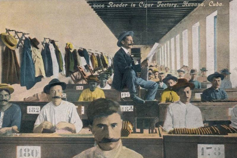 Reader In Cigar Factory, Havana, Cuba, C1910S.