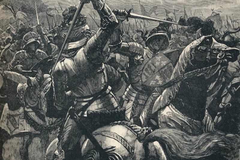 Richard III at the Battle of Bosworth