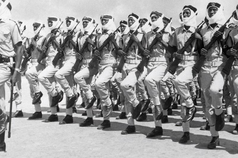 Rows Of Somali Soldiers In Training