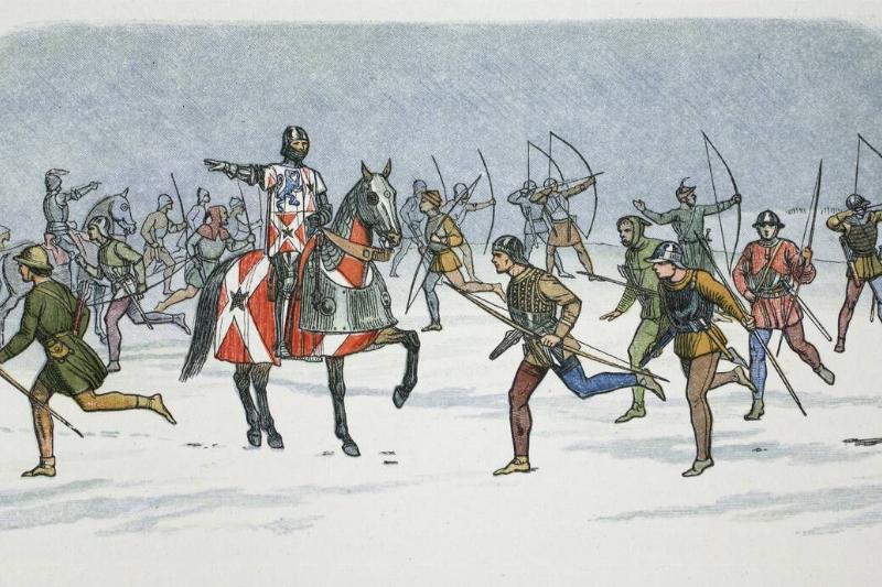 Strategem Of Lord Fauconberg At The Battle Of Towton Yorkshire 1461 (1864)