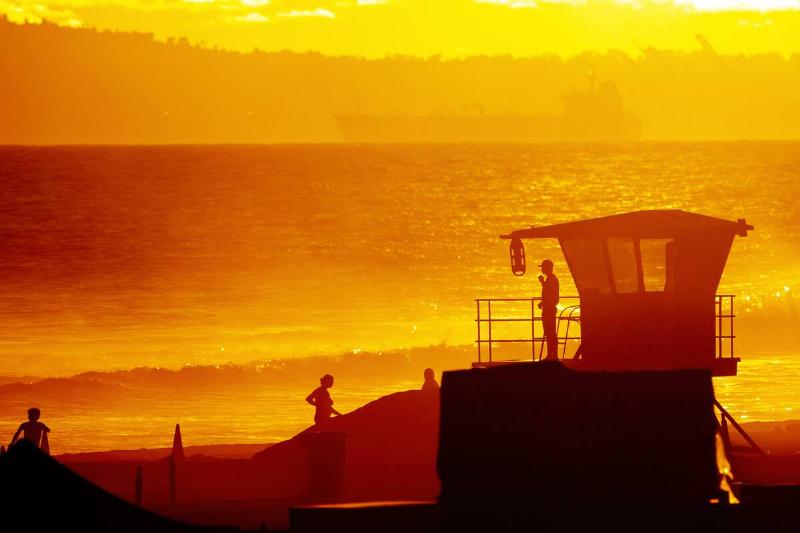 Sunset In Huntington Beach California