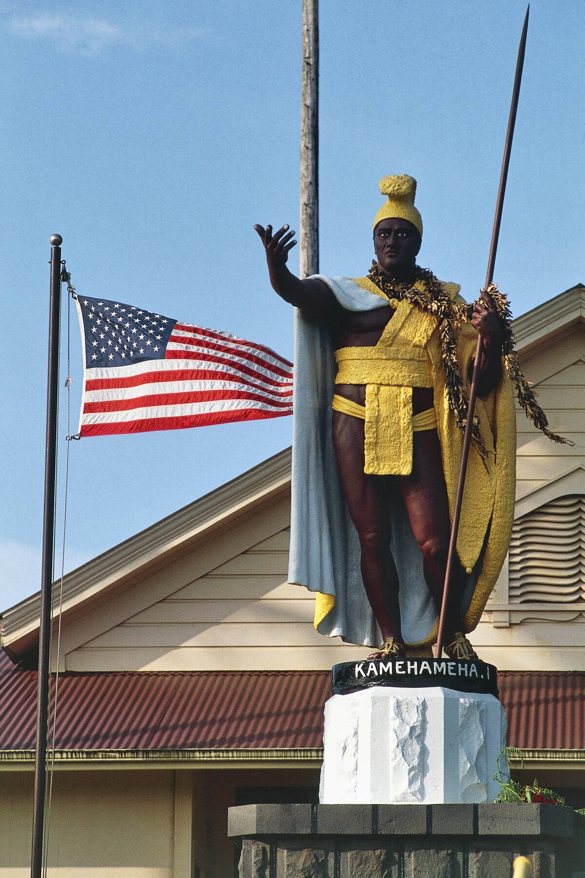 The statue of King Kamehameha, Honolulu, Hawaii...