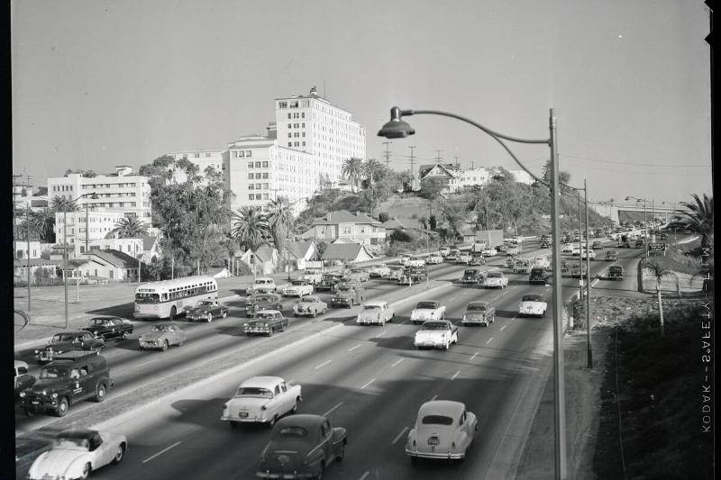 Traffic On The Hollywood Freeway