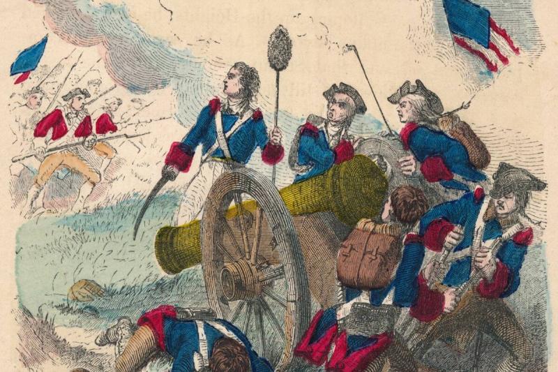 Young Callender Fighting His Gun.