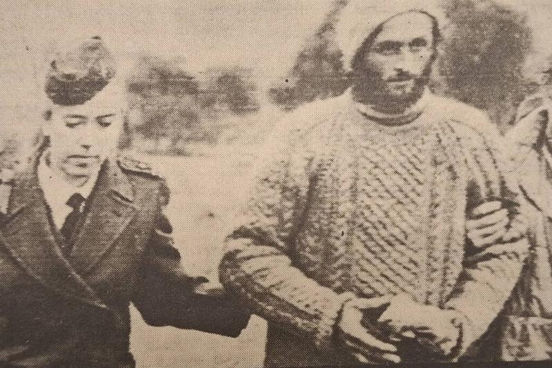 Fernando Parrado after the rescue. 