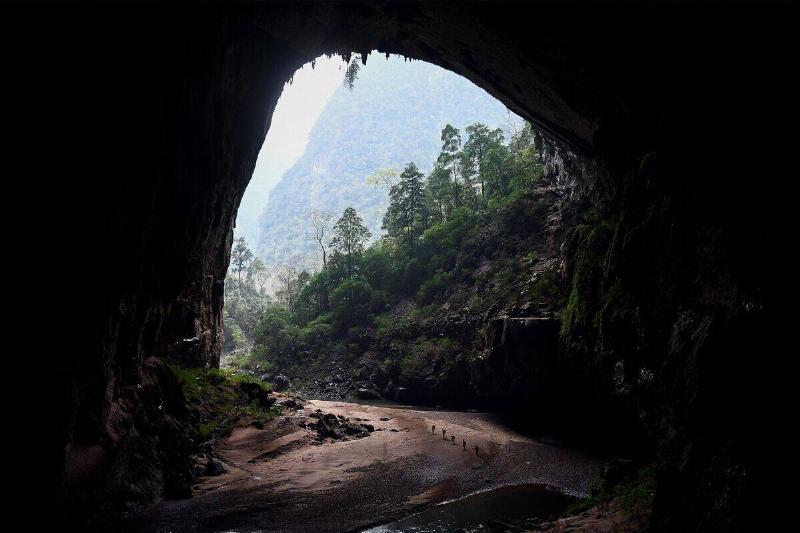 Inside of cave.