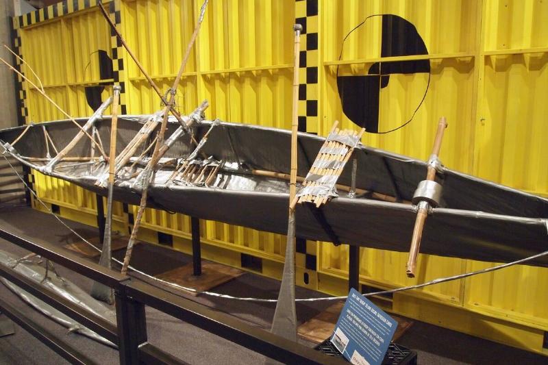 MythBusters Duct Tape Island Outrigger Canoe.
