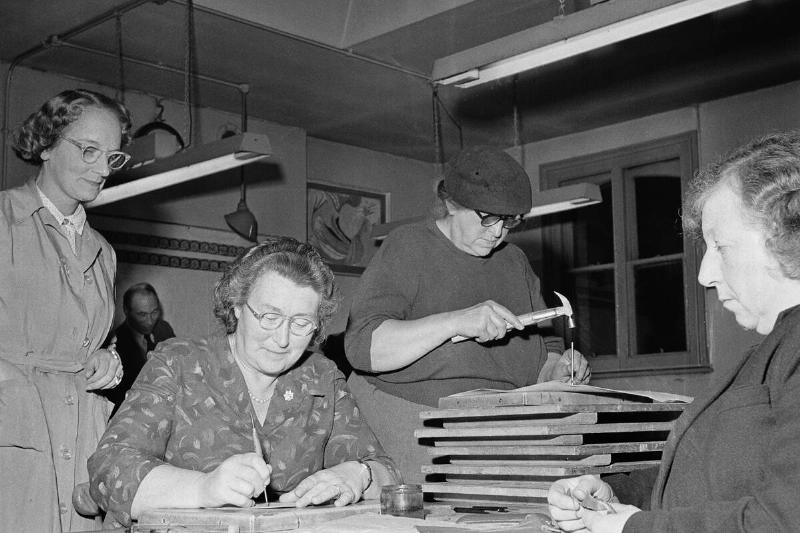 A City Lit Leather Work Class, 1957