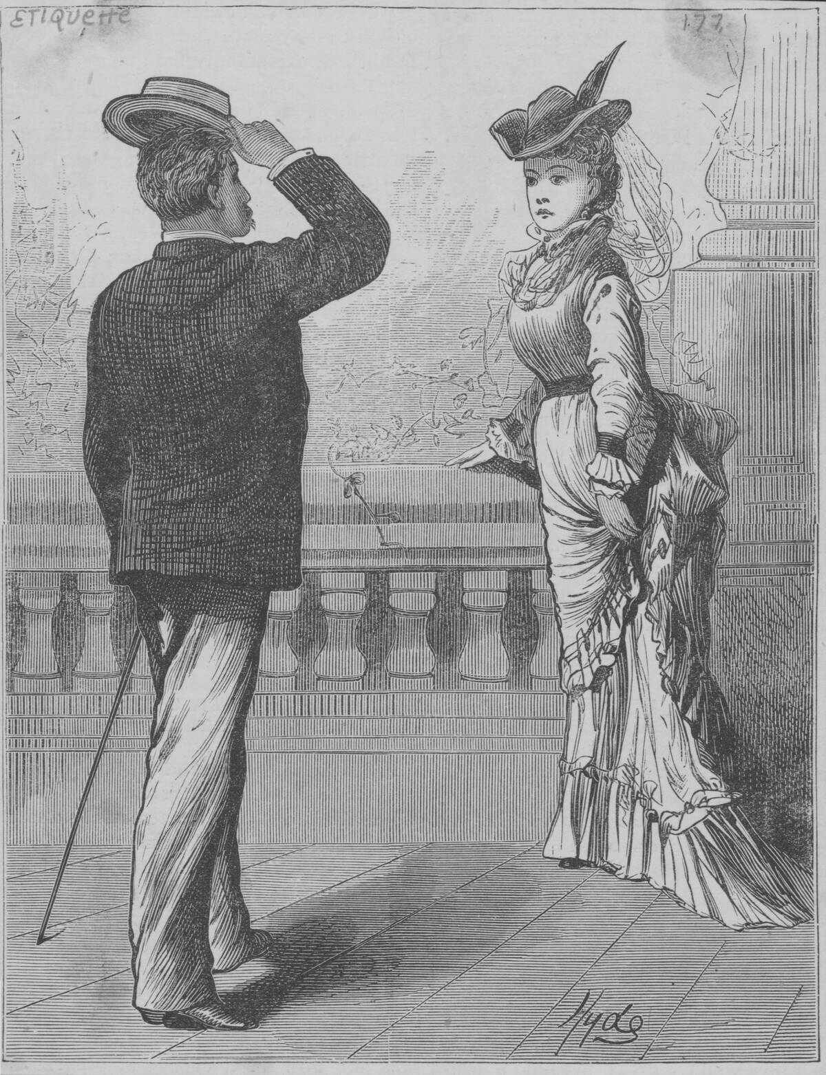 A Gentleman Doffing His Hat