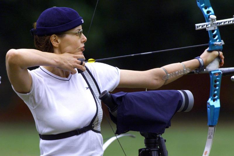 Actress Geena Davis at Olympic Archery Trials