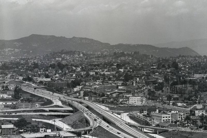 Aerial View Of Ca, Highways, Mts., Etc.