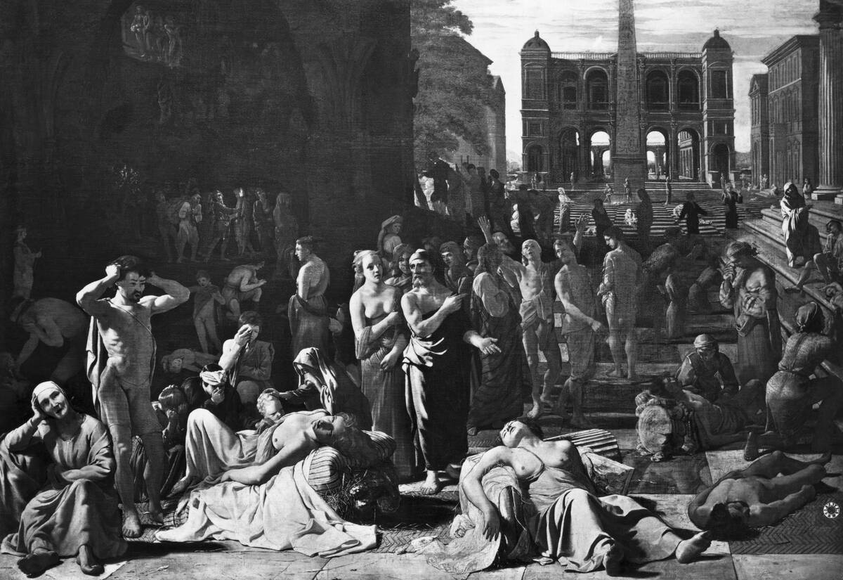 Athenian Plague by Nicolas Poussin