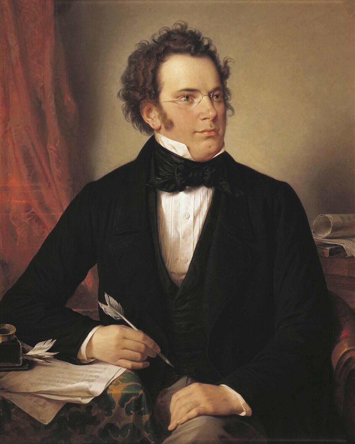 Austria, Vienna, Portrait of Franz Peter Schubert