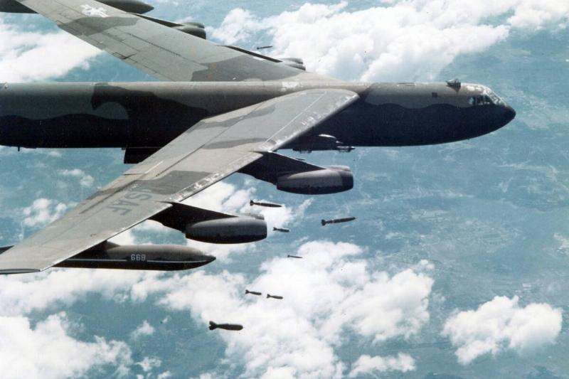 B-52 Drops Bombs