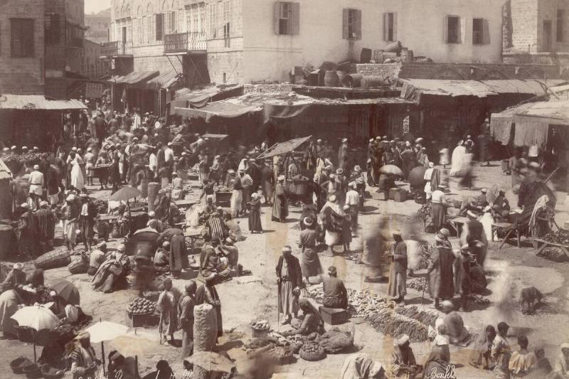 Busy Bazaar in Jaffa