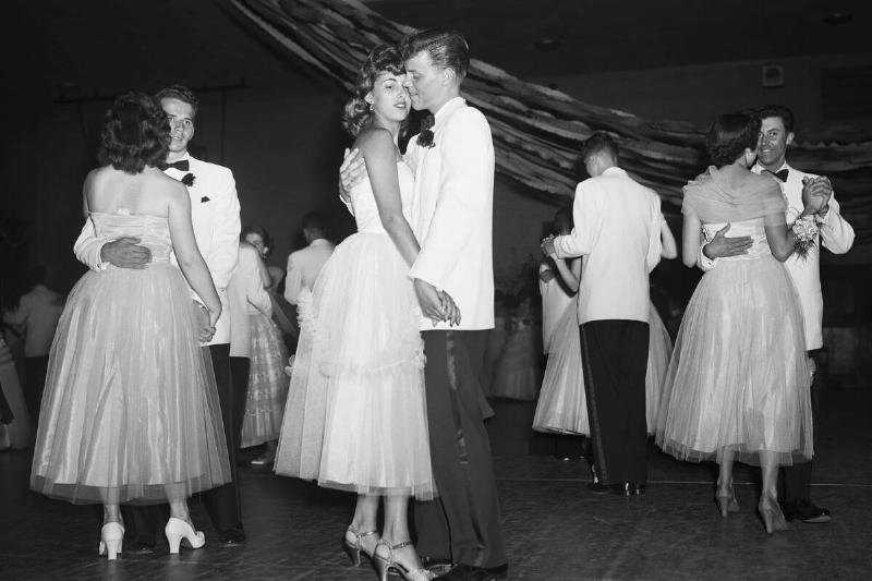 Couples Dancing at Senior Prom