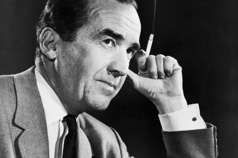 Edward R. Murrow Smoking a Cigarette
