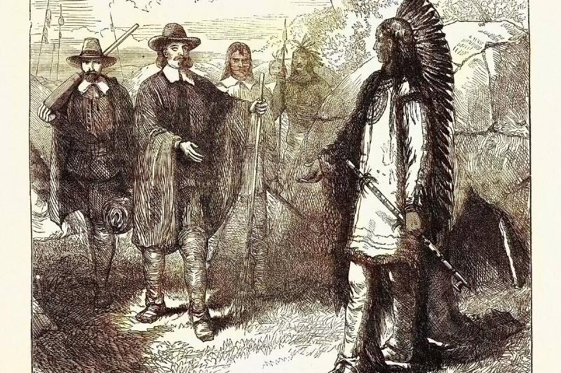 Edward Winslow's Visit to Massasoit